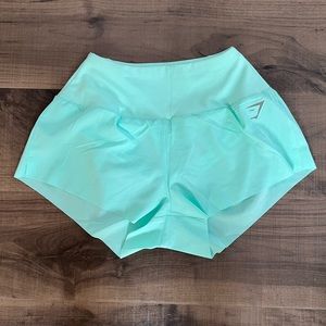 Turquoise Gymshark Speed Shorts size Small
